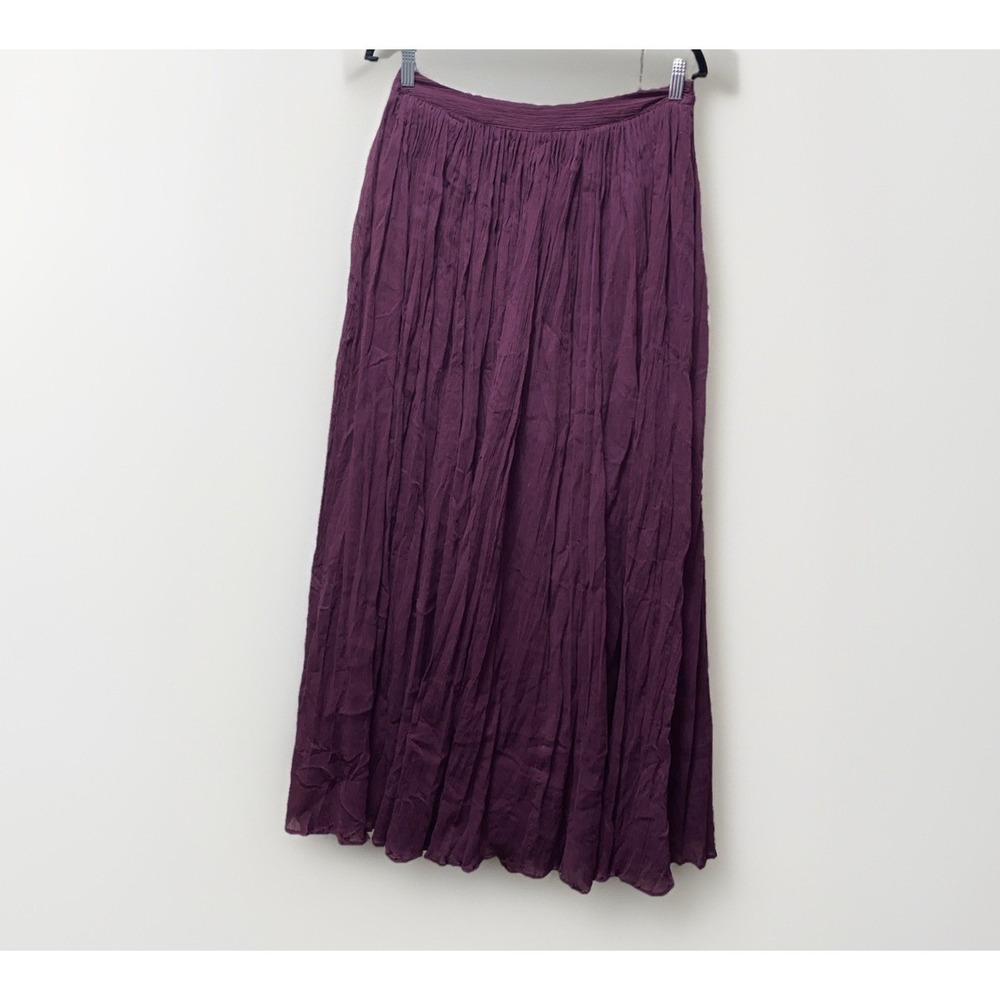 Pins And Needles Beautiful Plum Maxi Skirt Gauzy Flowy  6 Boho Fairycore